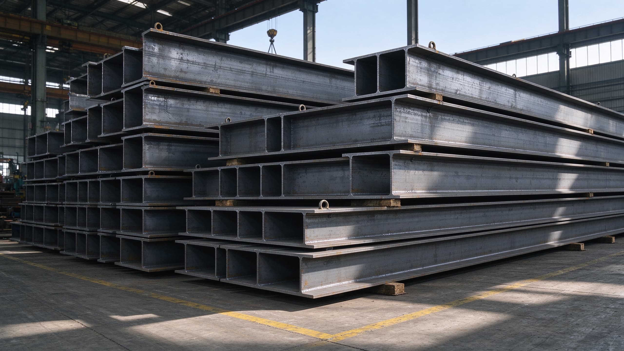 Welded steel box columns fabricated for high rise construction